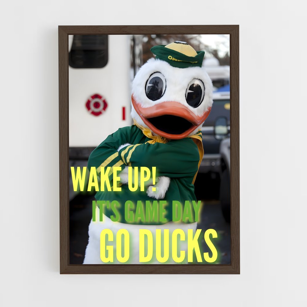 Poster Game Day avec les Ducks – affiche Basketball (vue 5)